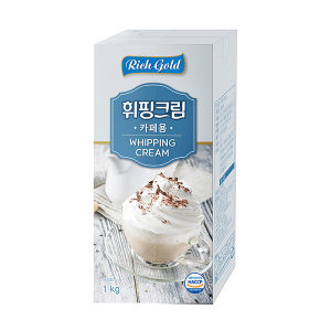  [냉장] 동서 리치골드 휘핑크림(식물성,가당) 1L 