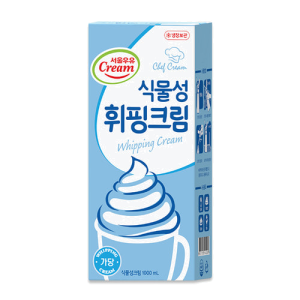  [냉장] 서울 식물성휘핑크림(가당) 1L 