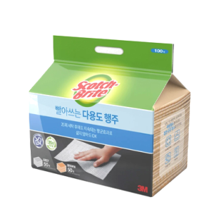  [소모품] 스카치브라이트 빨아쓰는 다용도행주 100매 